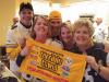 Celebrating the Steelers win were fans Nate, Kim, Jack, Connie & Kelly.